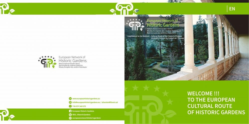 New brochure of the European Network of Historic Gardens