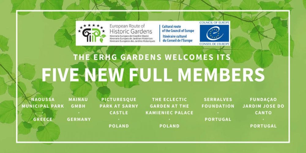 The European Route of Historic Gardens welcomes its five new members