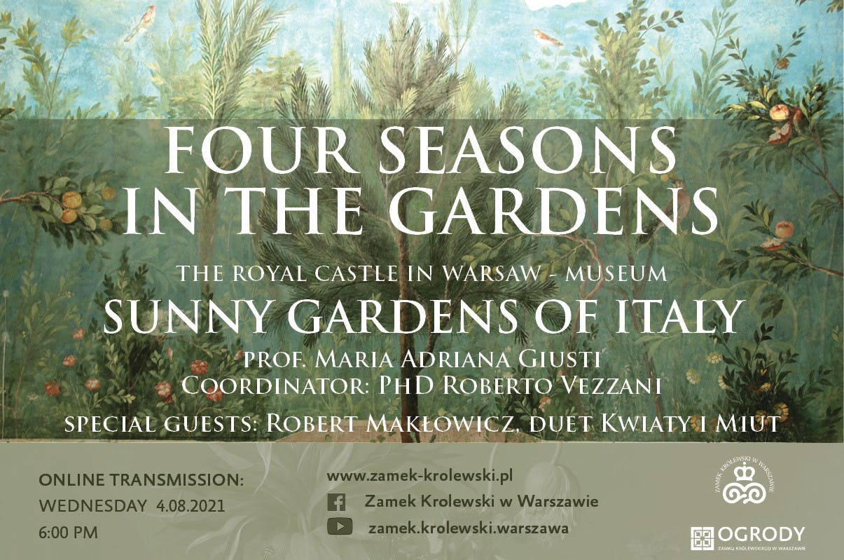 We invite you to attend the new webinar on garden art “Four Seasons in the Gardens”