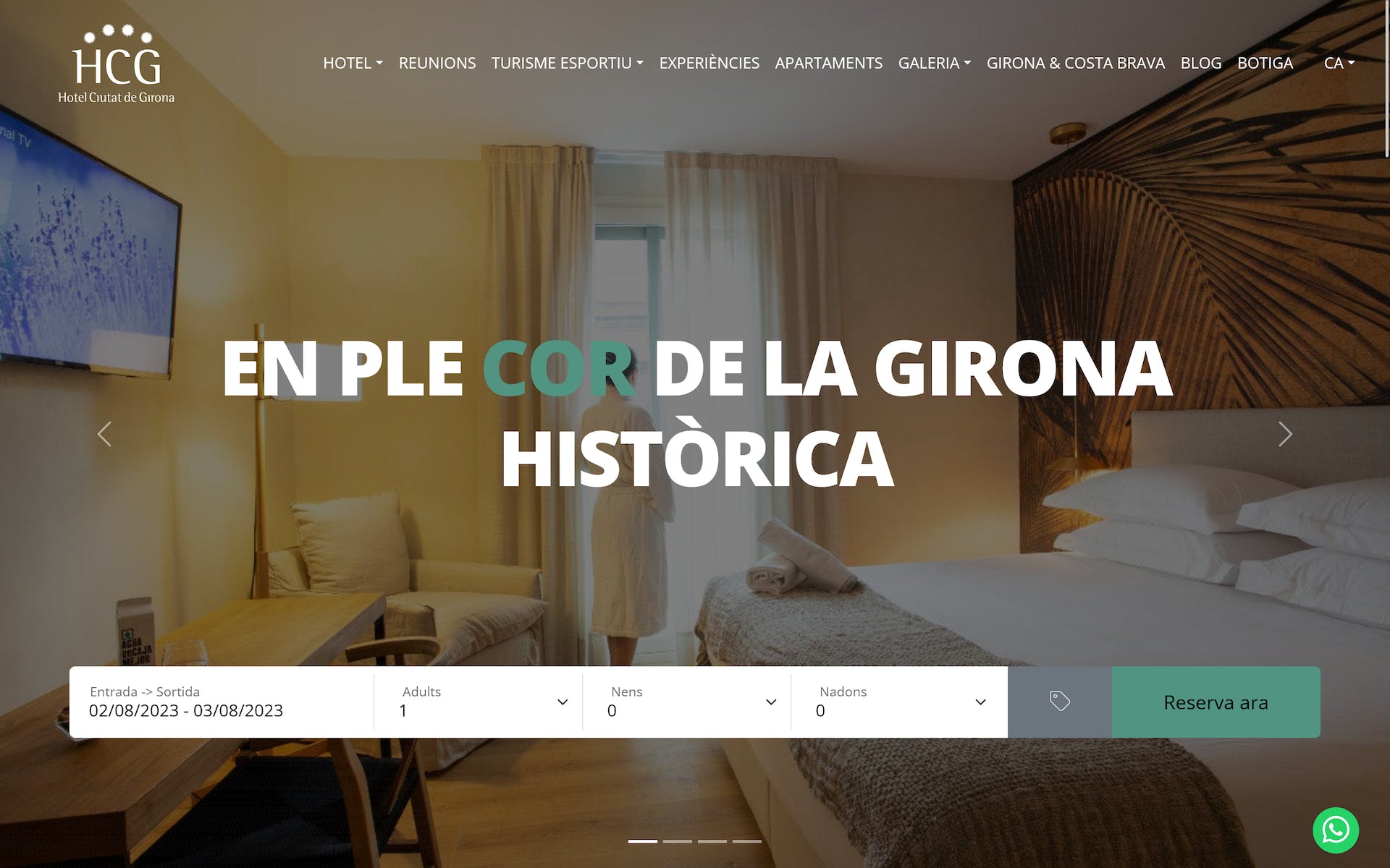 Diseño web para hotel de Girona