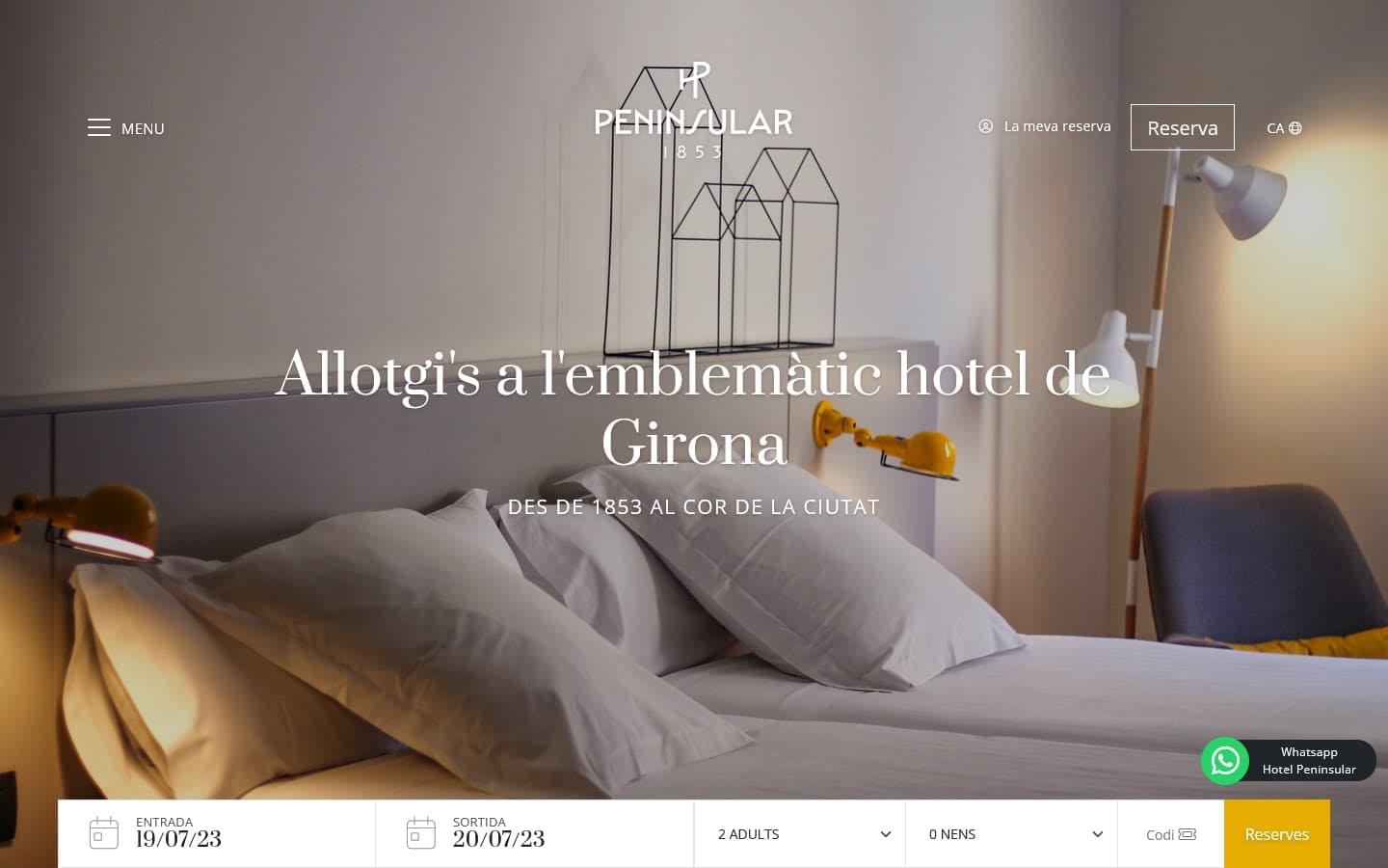 Creació de lloc web per a hotel a Girona