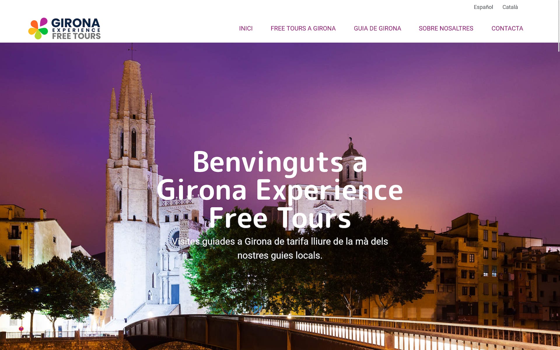 Lloc web per a empresa de visites guiades a Girona