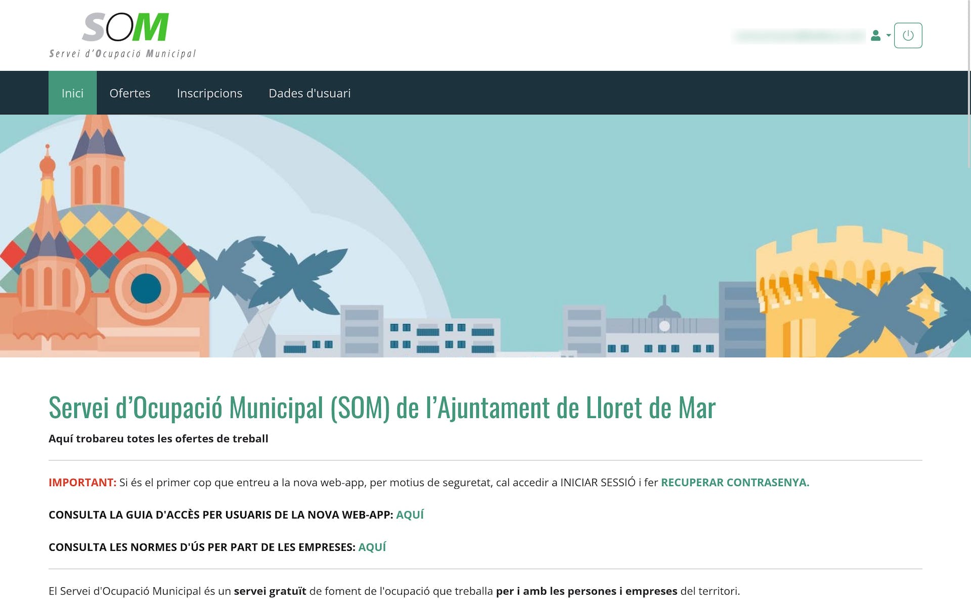 Portal web per a servei d’ocupació municipal