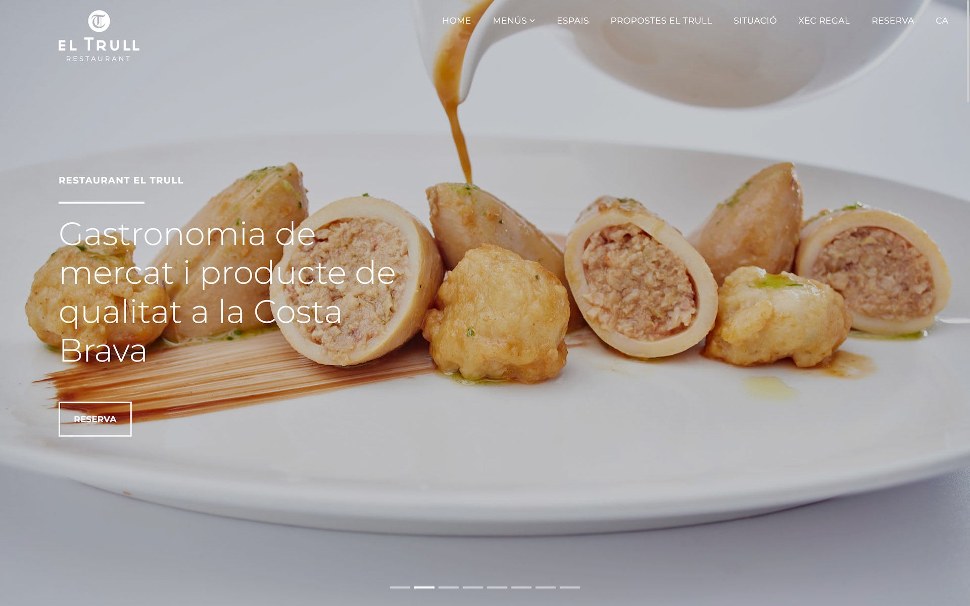 Programación web para restaurante de la Costa Brava