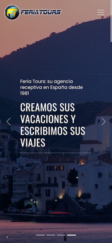 Pàgina per a agència receptiva a Espanya