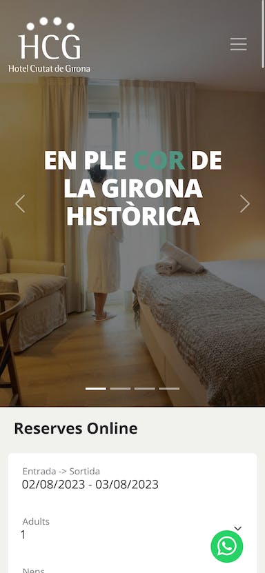 Diseño web para hotel de Girona
