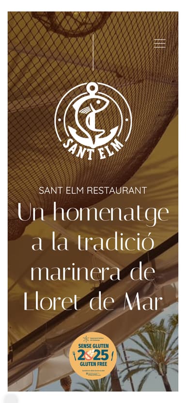 Nou disseny web per a un restaurant de cuina marinera