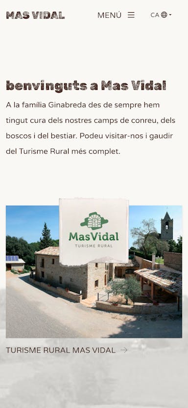 Proyecto web para empresa de turismo rural
