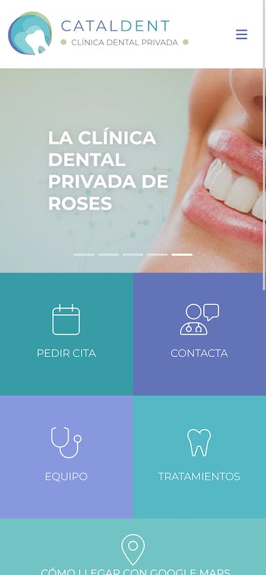 Elaboración de sitio web para clínica dental