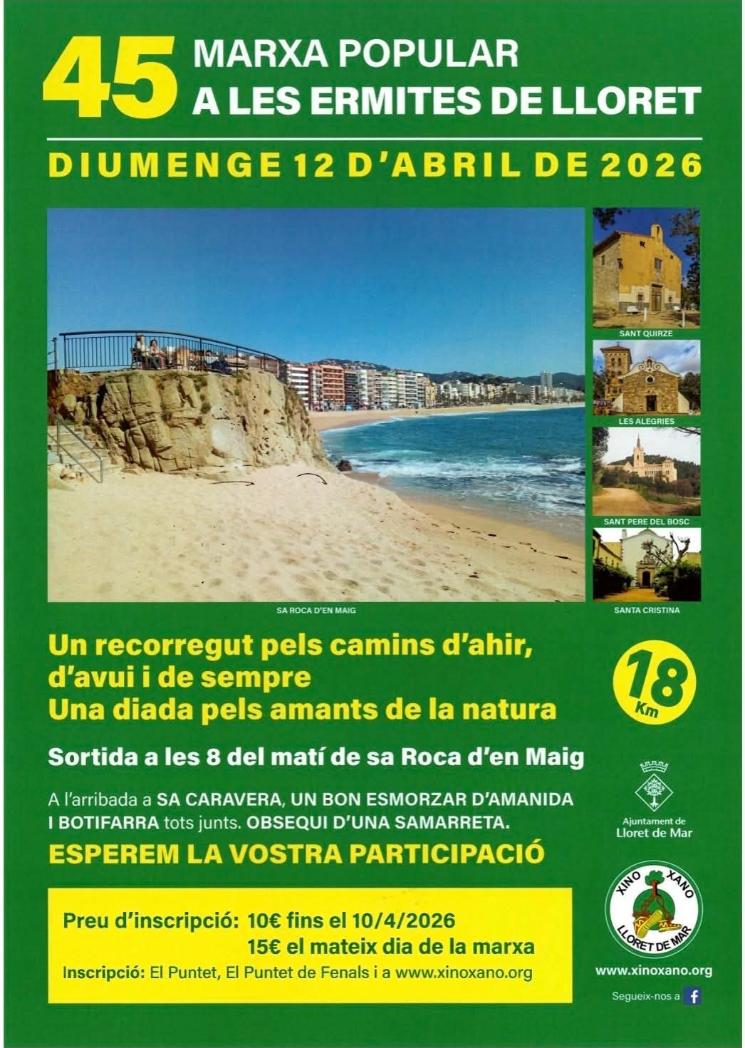 XLIV MARXA A LES ERMITES DE LLORET