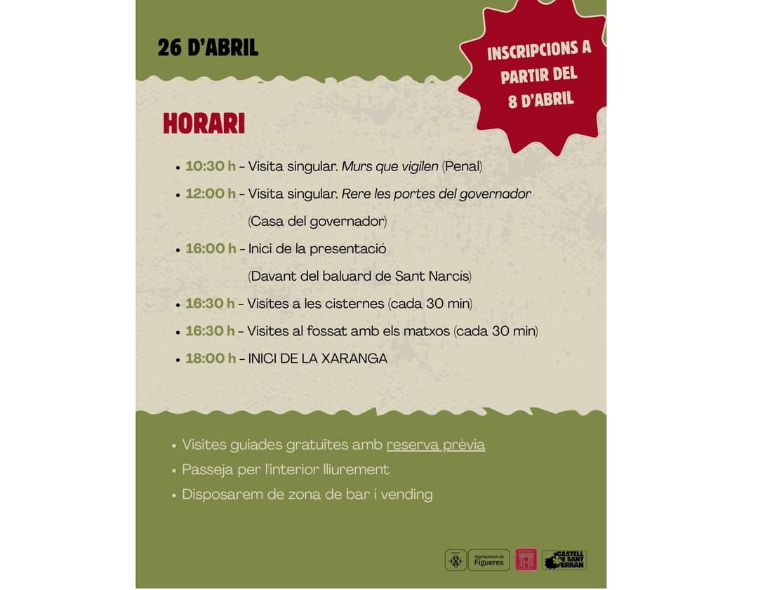 Presentació de la dinamització del Castell de Sant Ferran