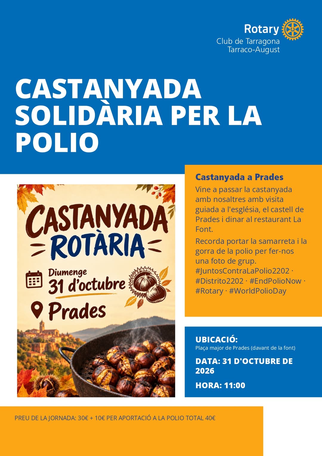 III CASTANYADA SOLIDARIA PER LA POLIO 