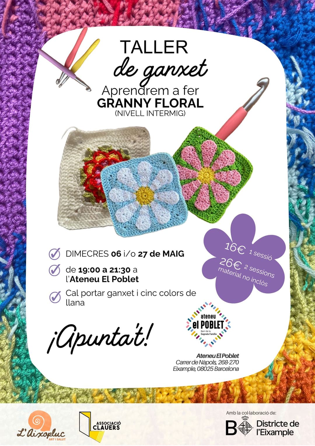 Taller de Ganxet: GRANNY FLORAL