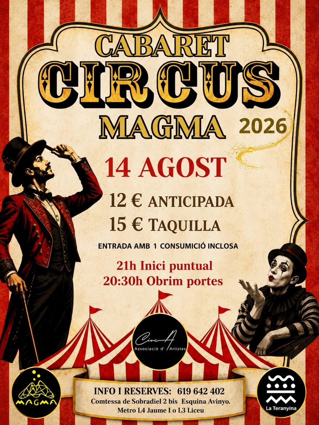 CABARET MAGMA 14 AGOST