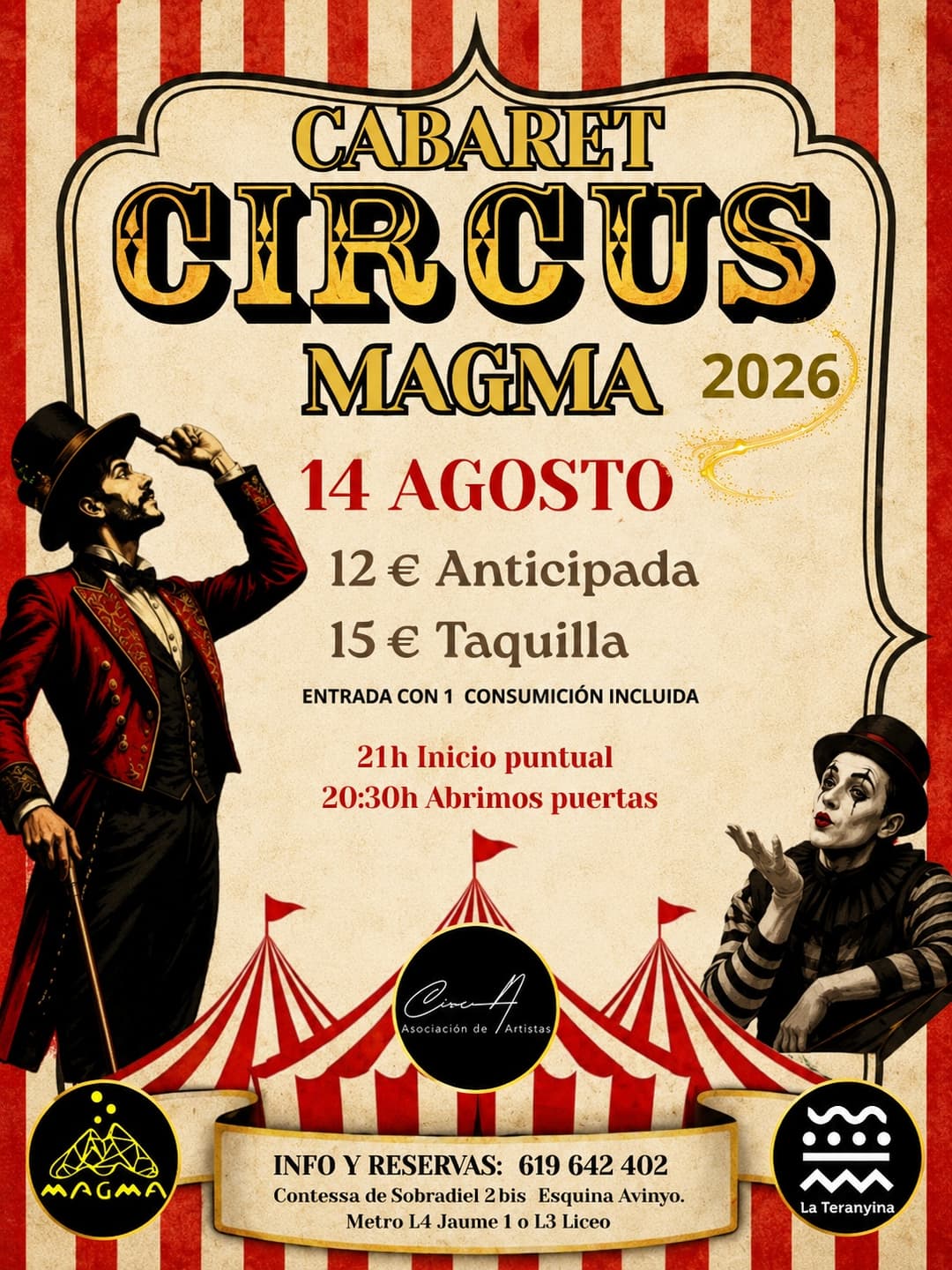 CABARET MAGMA 14 AGOST