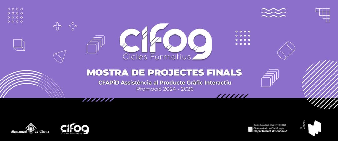 Gala de graduació CFGM Assistència al producte gràfic interactiu. Promoció 2024-2026