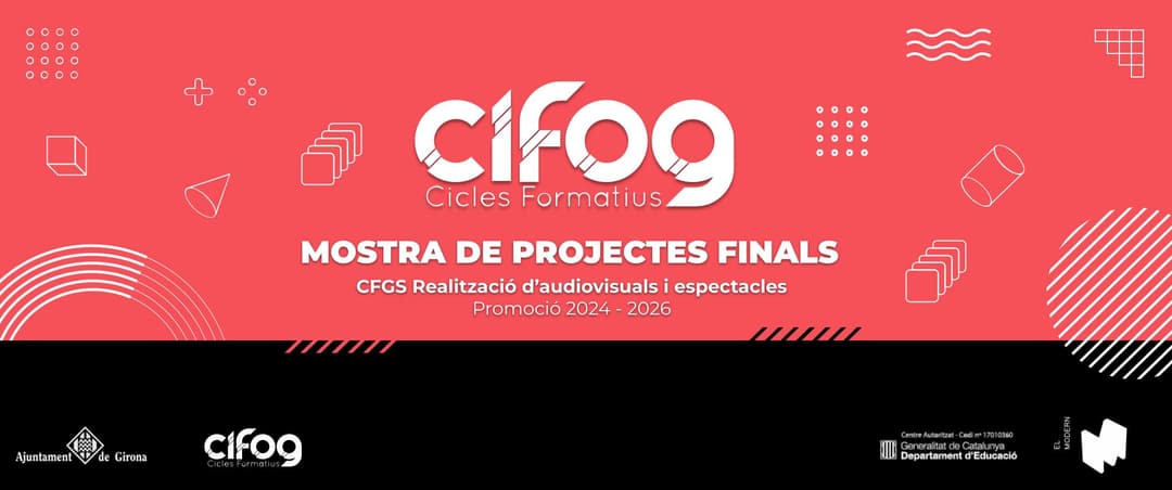 Gala de graduació CFGS Realització de projectes audiovisuals i espectacles. Promoció 2024-2026