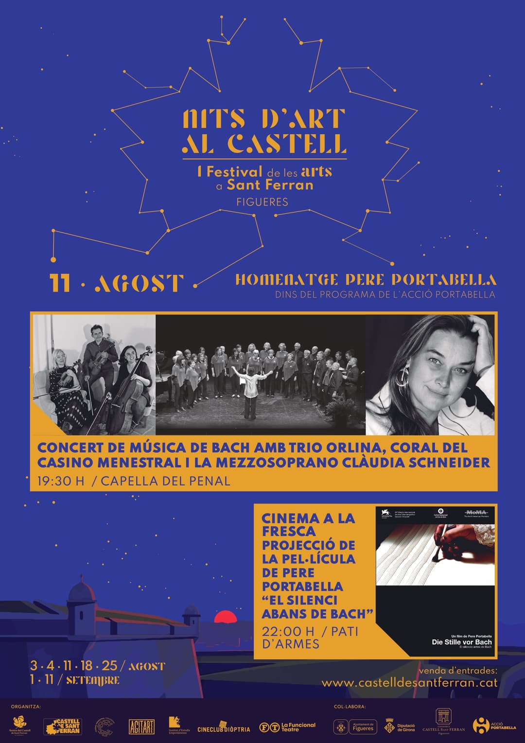 CINEMA A LA FRESCA PROJECCIÓ DE LA PEL·LÍCULA DE PERE PORTABELLA "EL SILENCI ABANS DE BACH".
