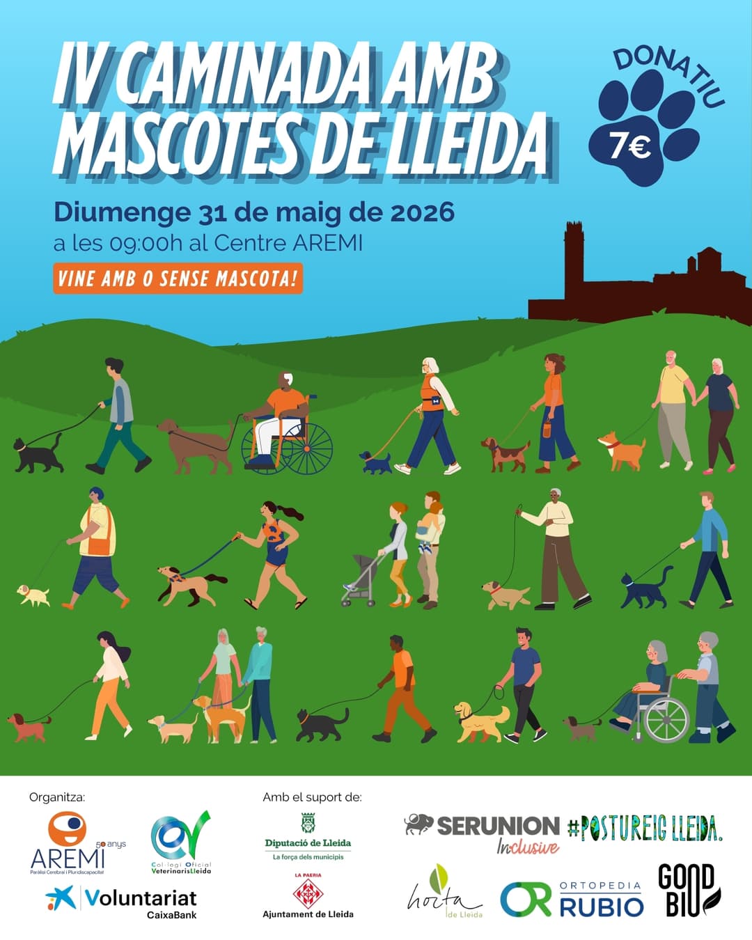 IV Caminada amb mascotes de Lleida