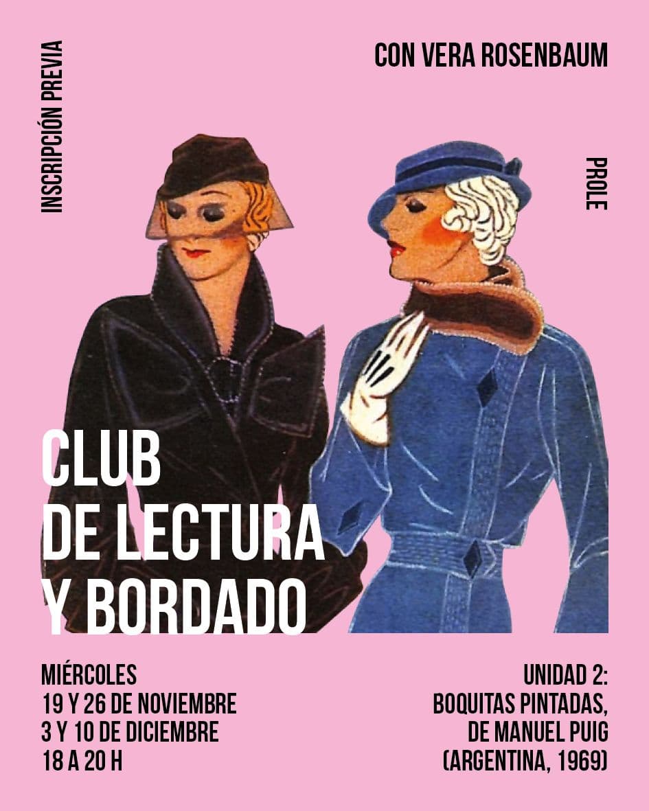 CLUB DE LECTURA Y BORDADO - BORDAR EL EXCESO