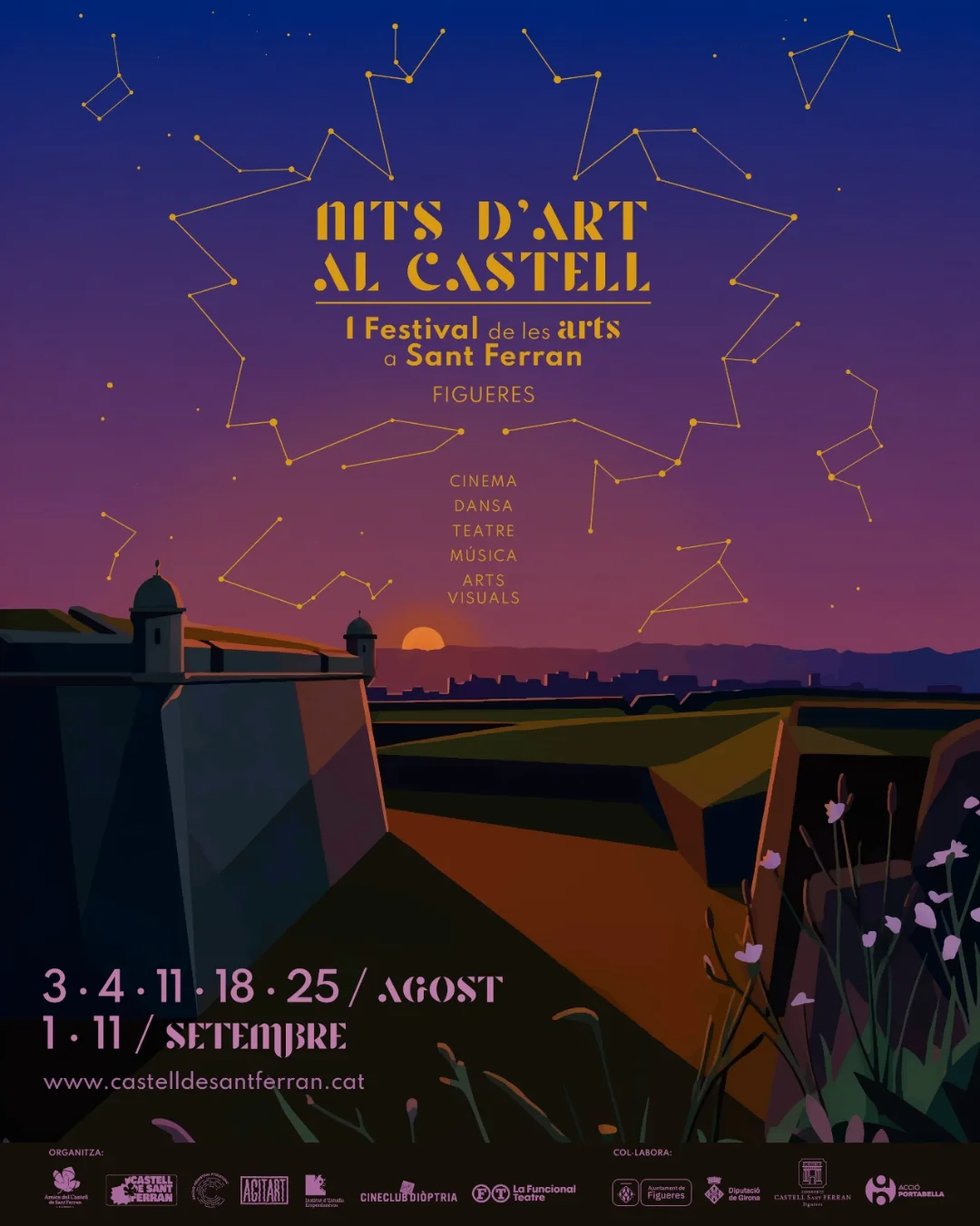 Nits d'Art al Castell – Abonament 2 sessions (Cinema a la fresca)