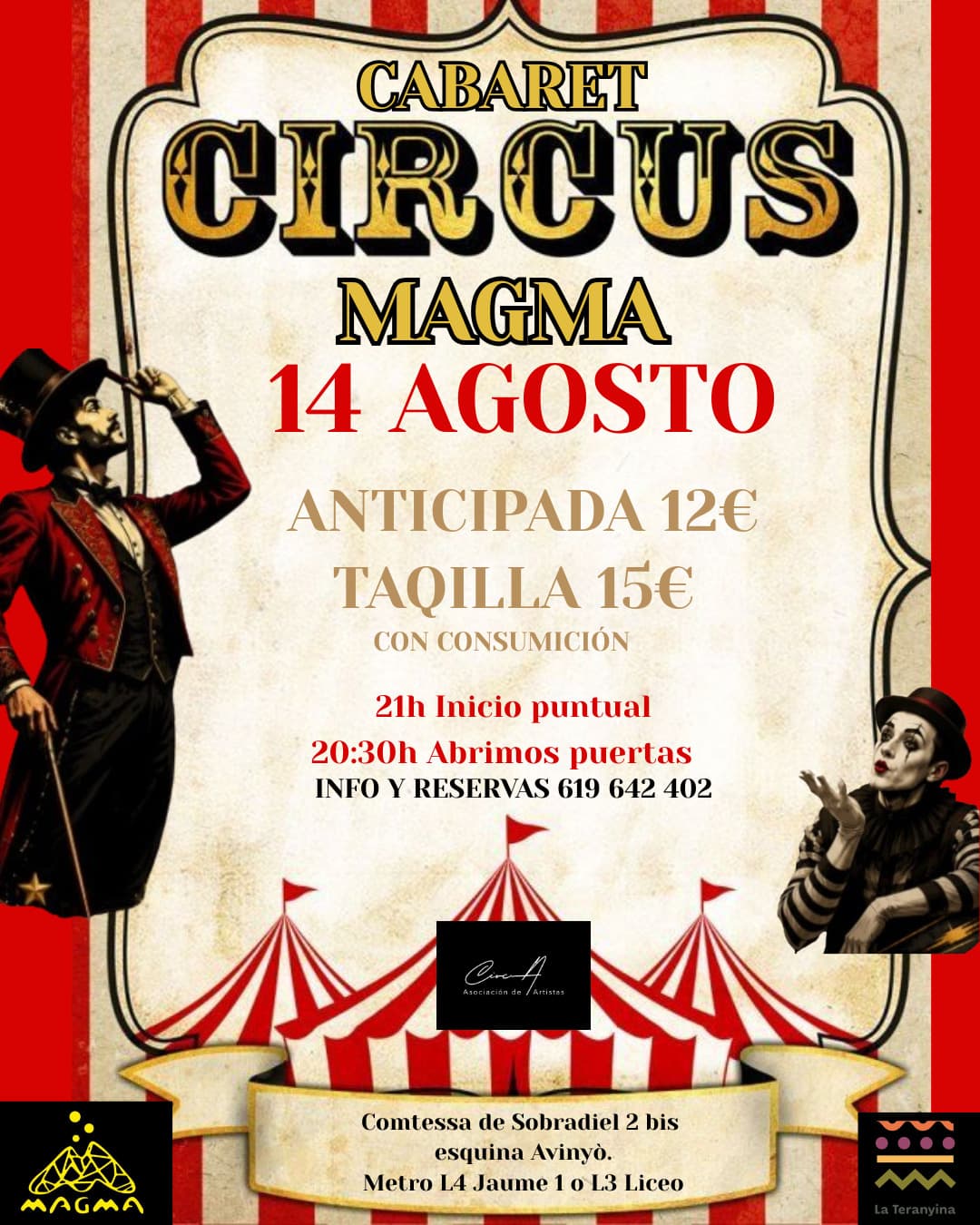 CABARET MAGMA 14 AGOST