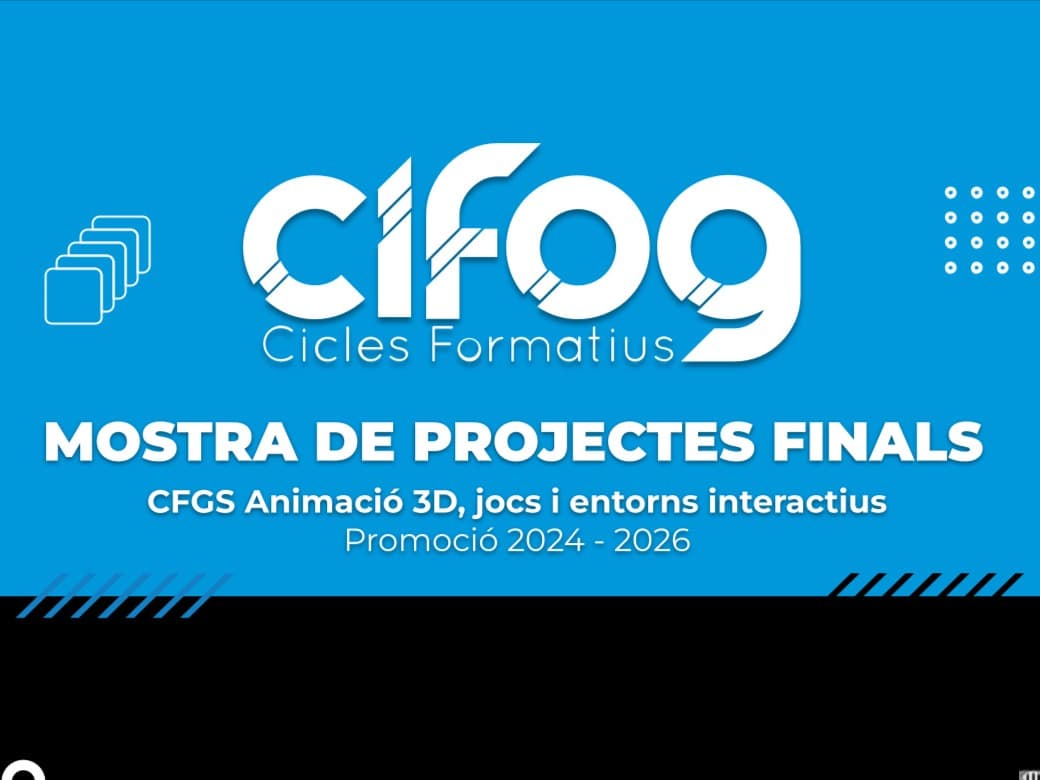 Gala de graduació CFGS Animació 3D, jocs i entorns interactius. Promoció 2024-2026