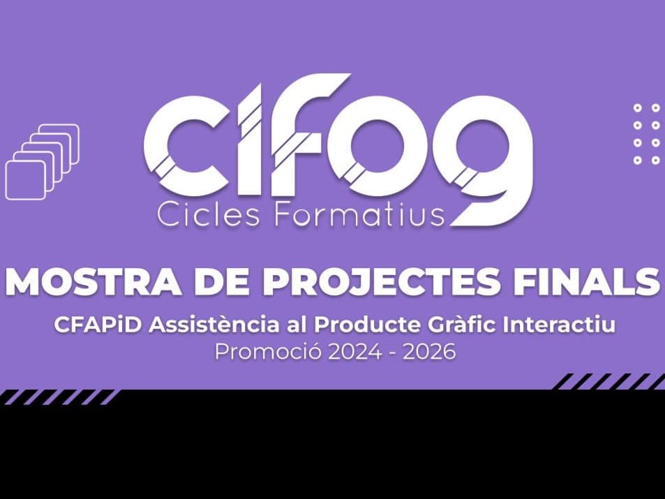 Gala de graduació CFGM Assistència al producte gràfic interactiu. Promoció 2024-2026