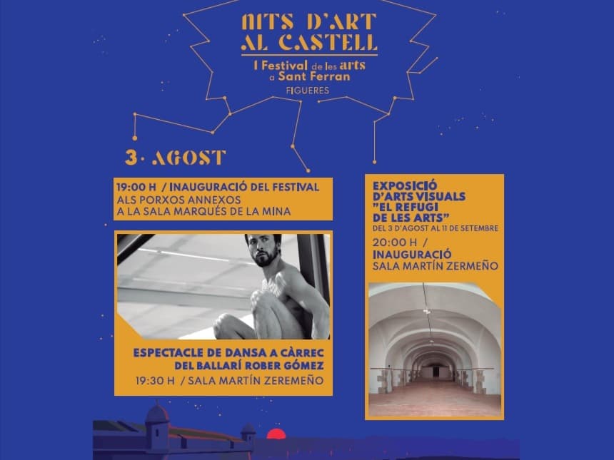 Inauguració del Festival NITS D'ART AL CASTELL. I Festival de les Arts a Sant Ferran, Figueres
