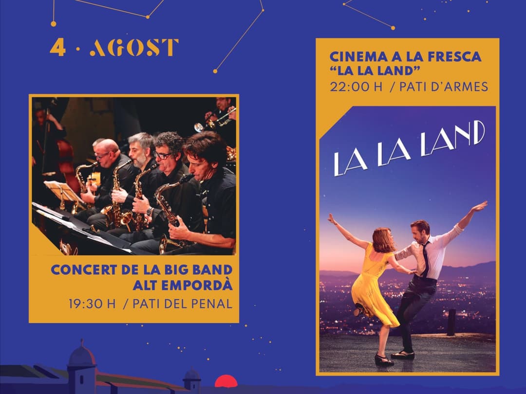 CONCERT DE LA BIG BAND ALT EMPORDÀ I CINEMA A LA FRESCA "LA LA LAND"
