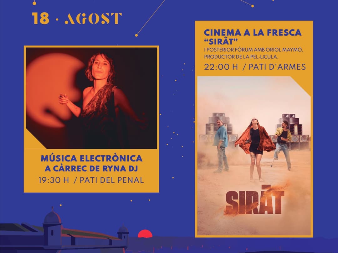 MÚSICA ELECTRÒNICA A CÀRREC DE RYNA DJ I CINEMA A LA FRESCA "SIRÂT"