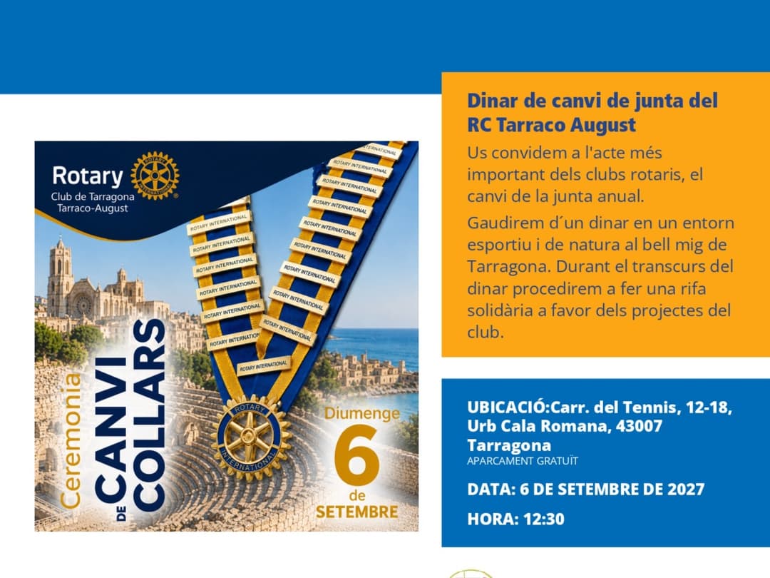 Canvi de collars any 2026-2027 RC Tarraco-August