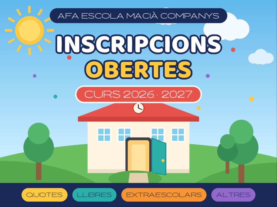 Inscripcions Obertes – Curs 2026-2027