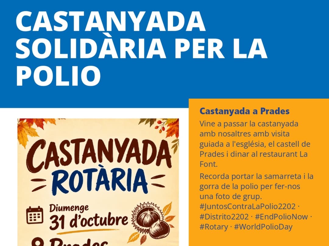 III CASTANYADA SOLIDARIA PER LA POLIO 