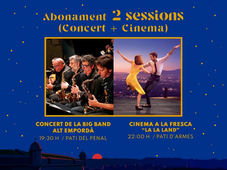CONCERT DE LA BIG BAND ALT EMPORDÀ I CINEMA A LA FRESCA "LA LA LAND"