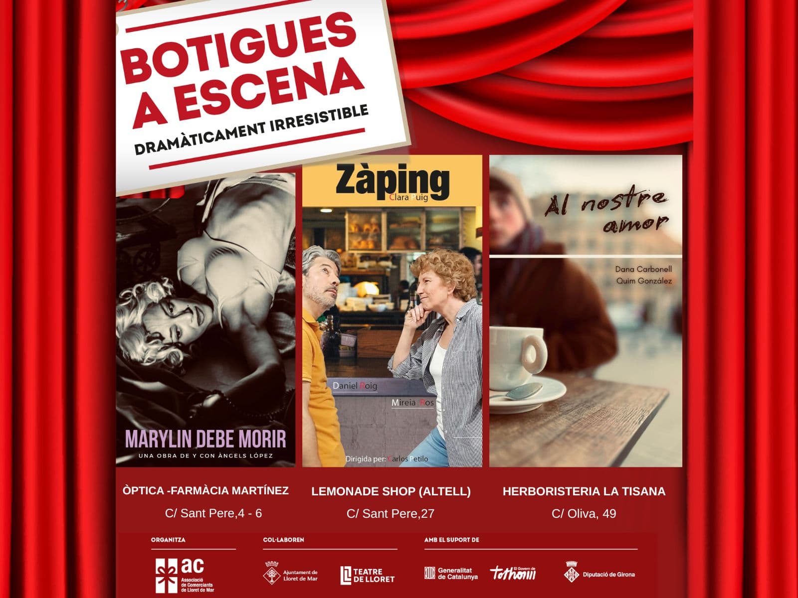 Representació de Monroe debe morir + Zàping + Al nostre amor