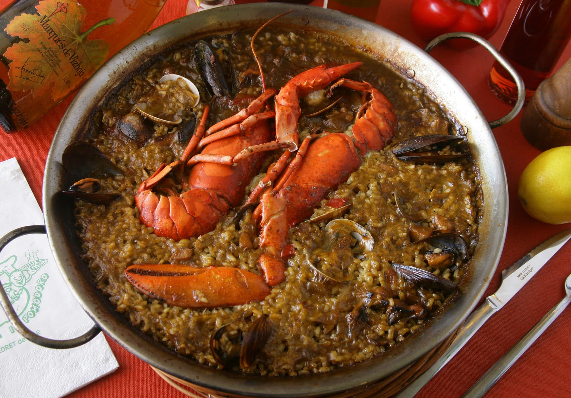 Paella amb llamàntol