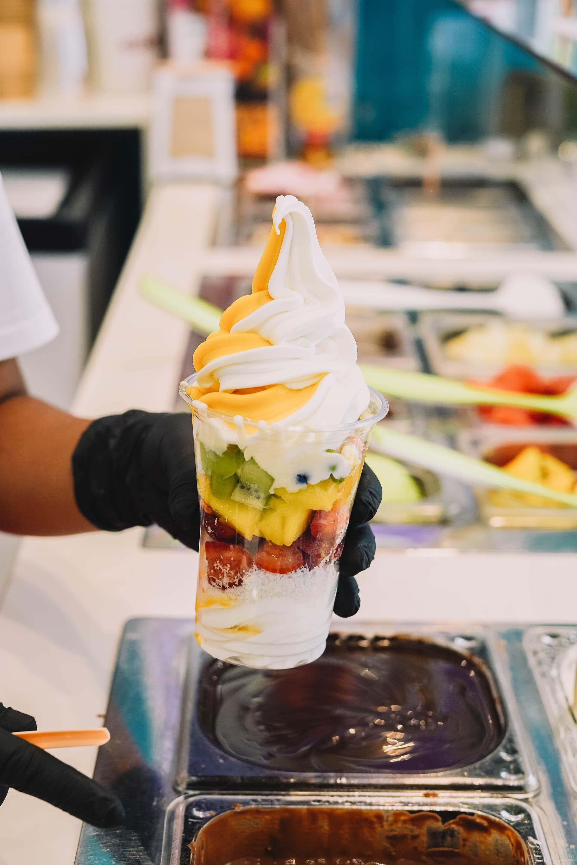Iogurt gelat i Healthy Food a Lloret de Mar