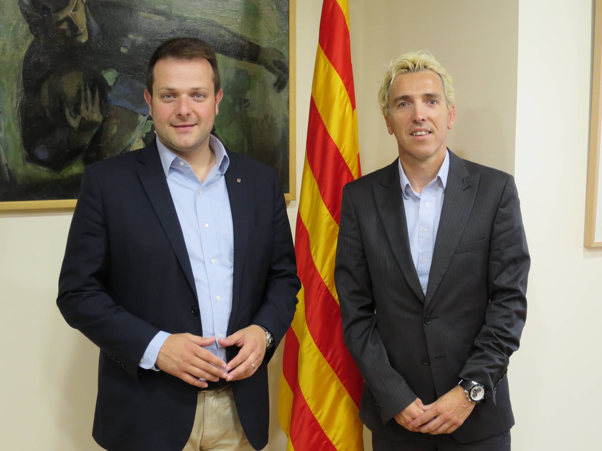 Img - El secretario general del Deporte conoce el proyecto deportivo de La San