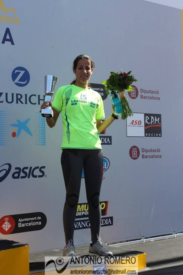 Img - Hasna Bahom 3a en La Maratón de Barcelona