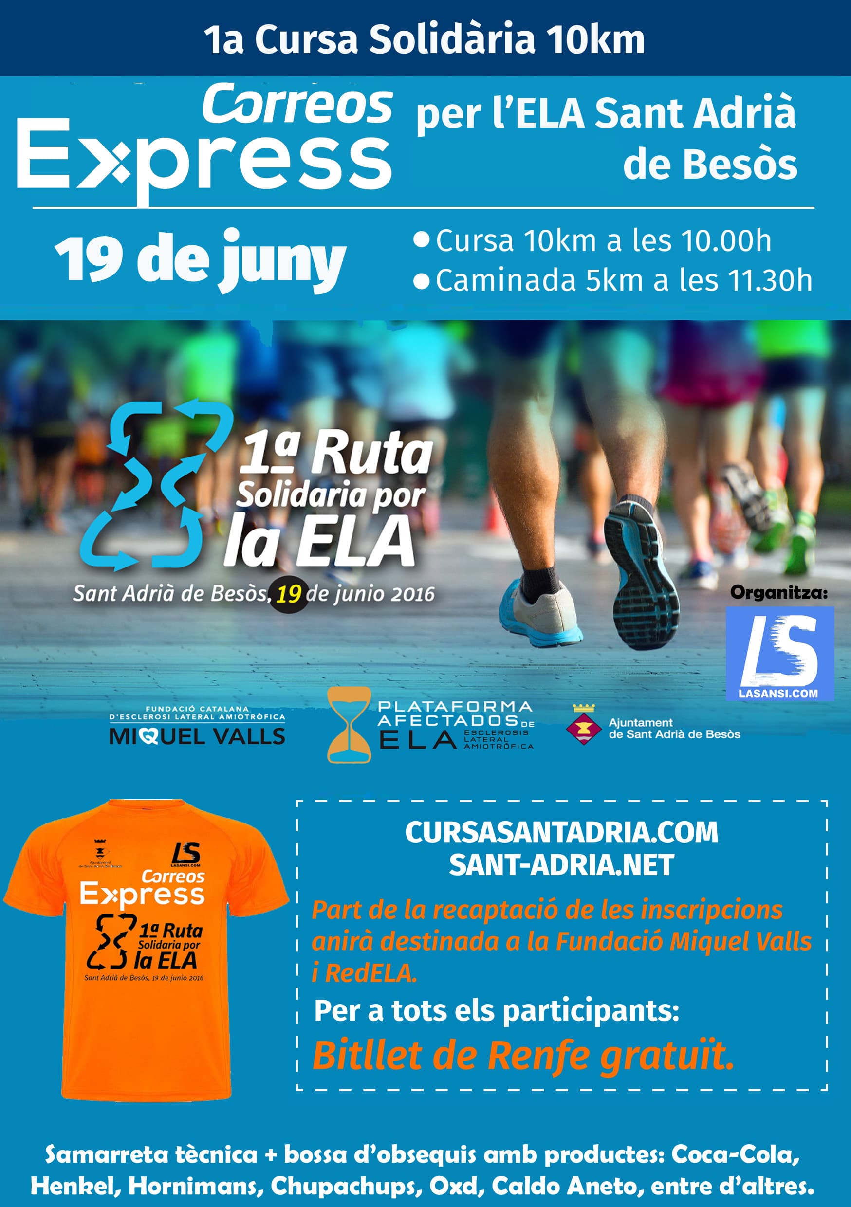 Img - 1ª carrera de 10km solidaria Correos Express para la Ela en Sant Adrià de Besòs
