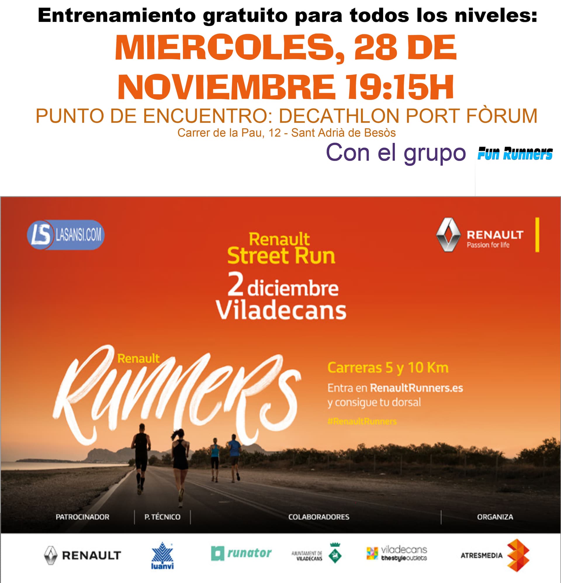 Img - 28/11/18 a las 19:30h Entrenamiento gratuito