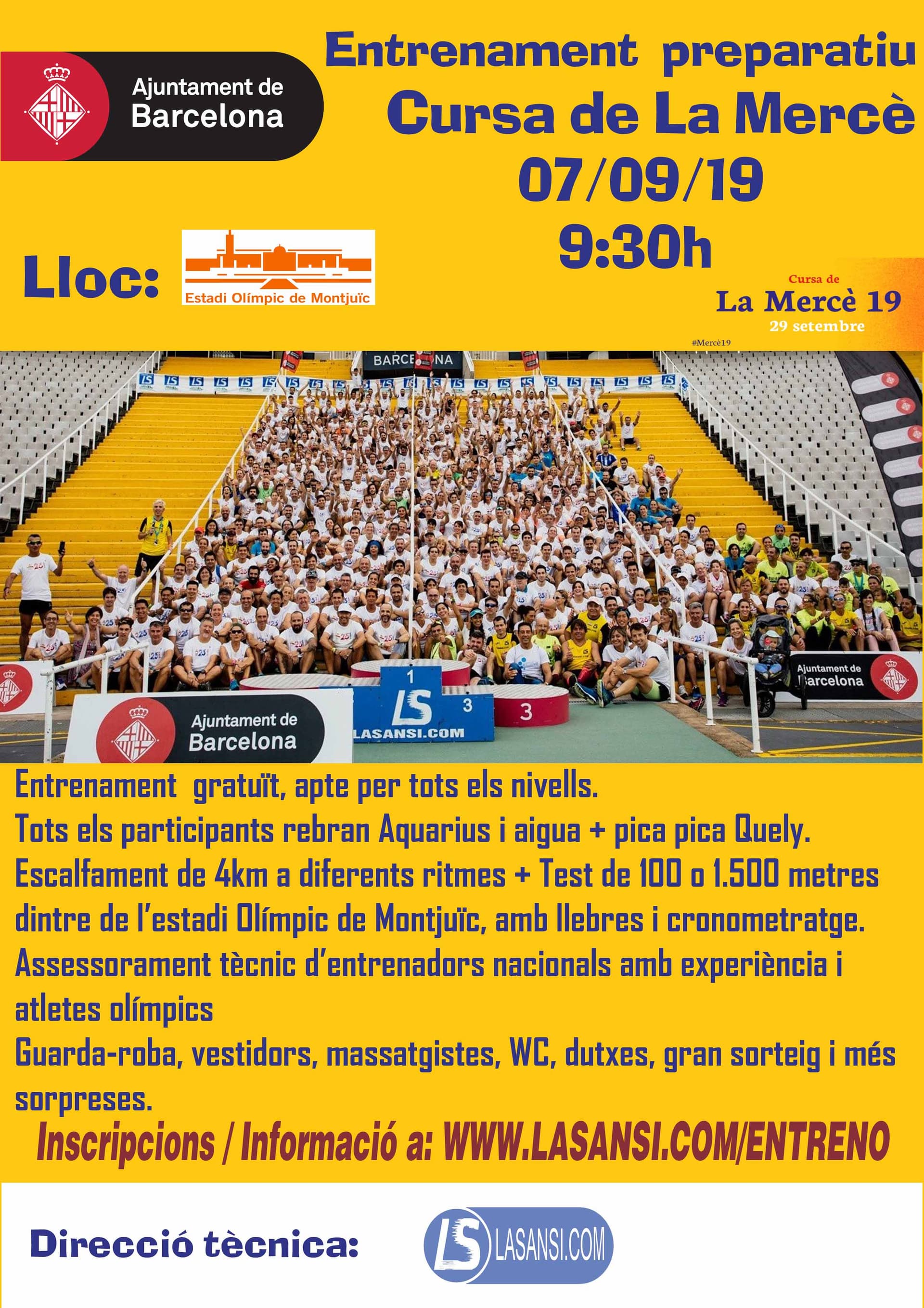 Img - Open registrations Macroentreno Cursa Mercè 2019