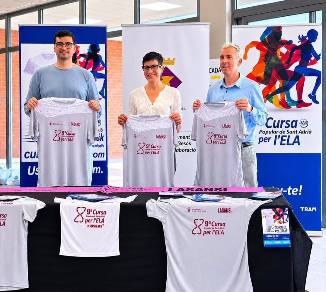 Img - Presentación 9a carrera por la ELA en Sant Adrià de Besòs con récord de inscripciones.