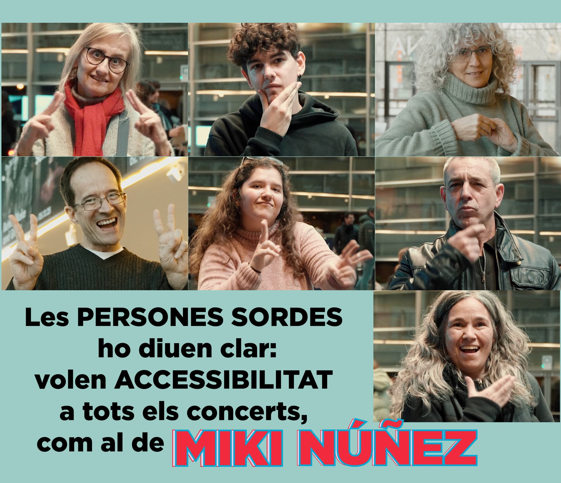 Las Personas Sordas lo dicen claro: quieren accesibilidad en todos los conciertos, como en el de Miki Núñez.