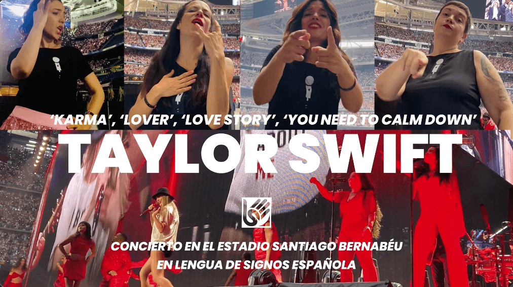 Resumen de los conciertos de Taylor Swift en el Estadio Santiago Bernabéu de Madrid, en Lengua de Signos