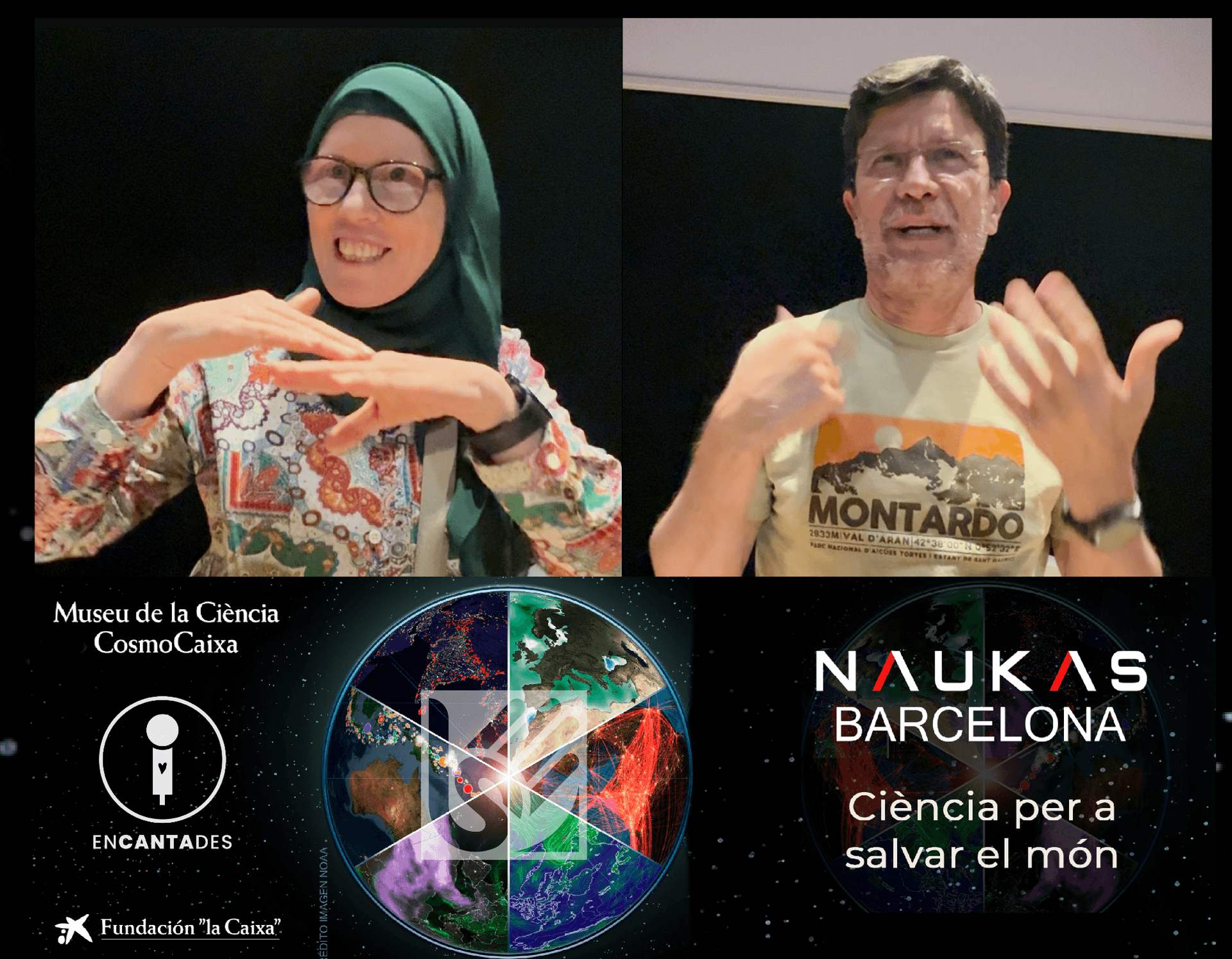 Djamila y Pedro explican su experiencia accesible en Naukas