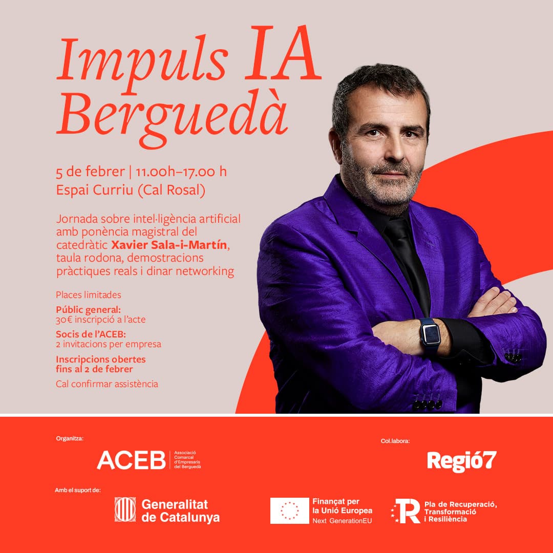 Jornada: Impuls IA Berguedà: la intel·ligència artificial a l'abast de la teva empresa    