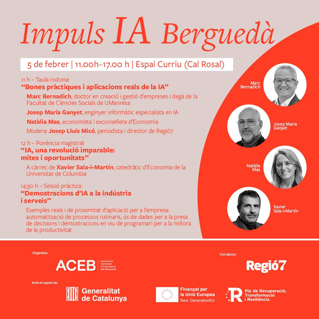 Jornada: Impuls IA Berguedà: la intel·ligència artificial a l'abast de la teva empresa    