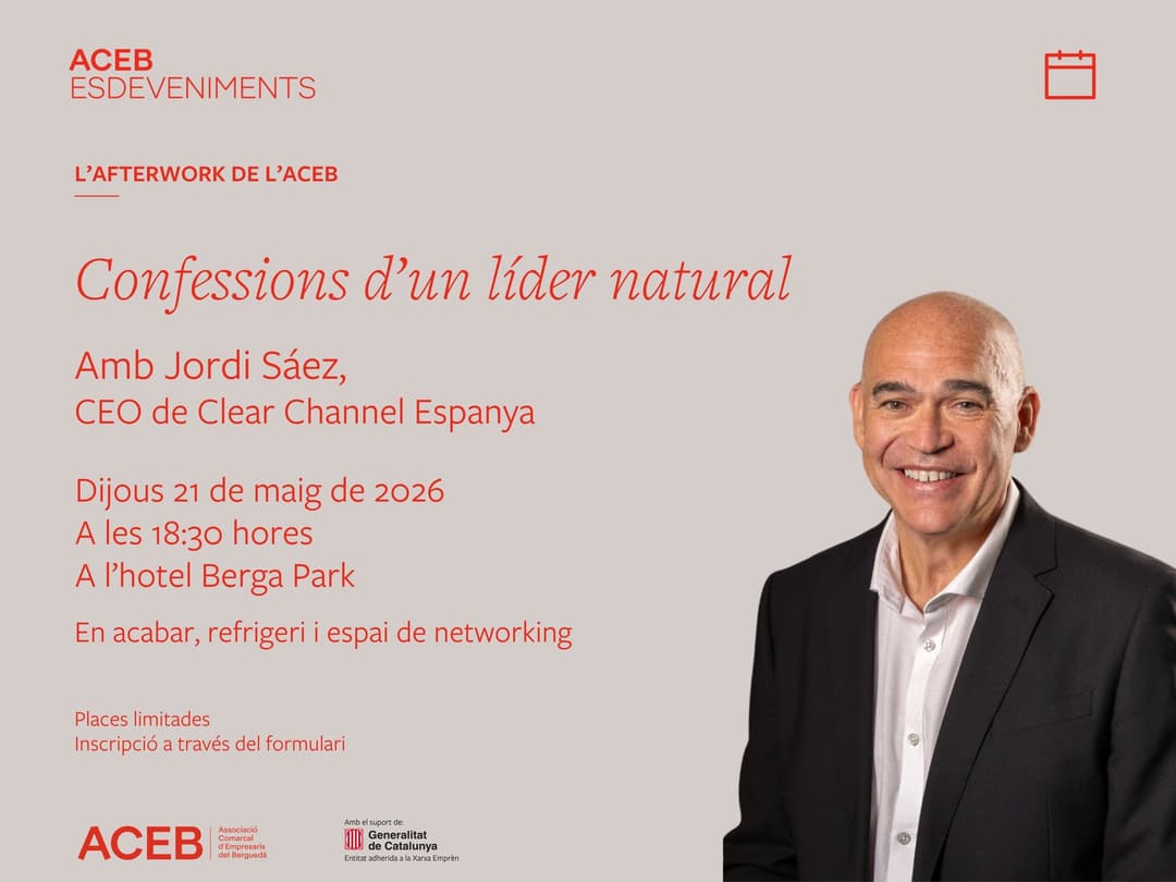 L'Afterwork de l'ACEB: Confessions d’un líder natural, amb Jordi Sáez